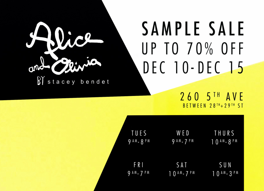 Three Killer Sample Sales Going on Now