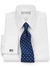2-Ply Cotton Pinpoint Oxford Straight Collar French Cuff Dress Shirt ($59.50)