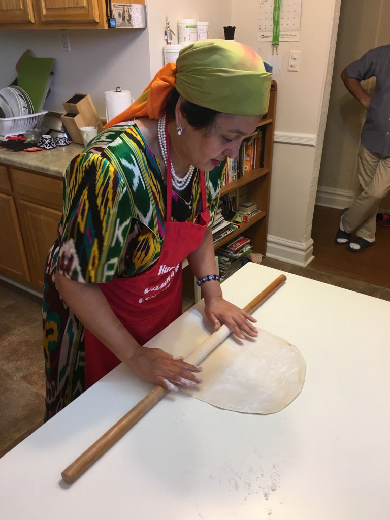 damira rolling dough
