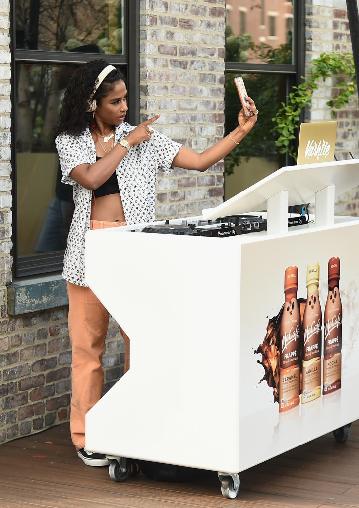 NEW YORK, NY - AUGUST 16:  Va$htie Kola DJ's at Bottled McCafé Frappés Summ ?AHH? Friday event in New York City at Spotify?s Roof Deck on August 16, 2018.  (Photo by Mike Coppola/Getty Images for McCafe)