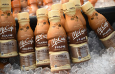 NEW YORK, NY - AUGUST 16:  Bottled McCafé Frappés are served at Summ "AHH" Friday event in New York City at Spotify's Roof Deck on Auguest 16, 2018.  (Photo by Mike Coppola/Getty Images for McCafe)
